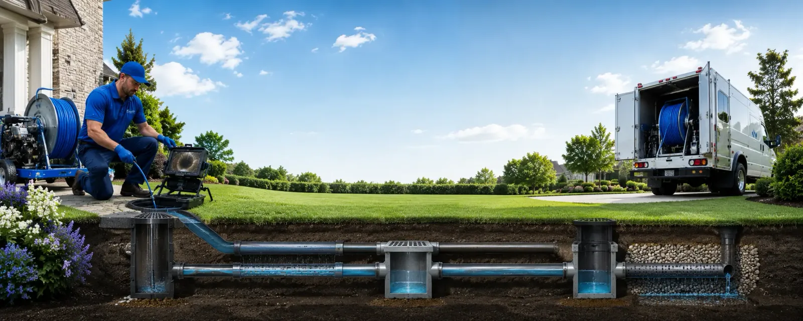 Outdoor drain cleaning information for Barnesville, PA